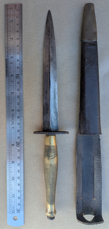 Fairbairn–Sykes Second Pattern Fighting Knife and Scabbard